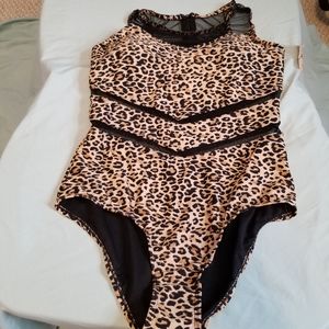 Marina West One Piece Leopard Swimsuit